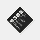 スリ食べープアニメリピートギフトアイディアコスプレイヤー スタンダードカクテルナプキン (角)