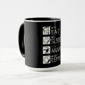 スリ食べープアニメリピートギフトアイディアコスプレイヤー マグカップ (正面左)
