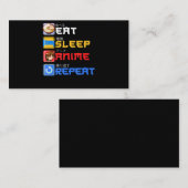 スリ食べープアニメリピートギフトアイディアコスプレイヤー 名刺 (正面/裏面)