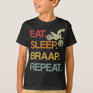 スリ食べープブラープリピートレトロモトクロスサウンド Tシャツ