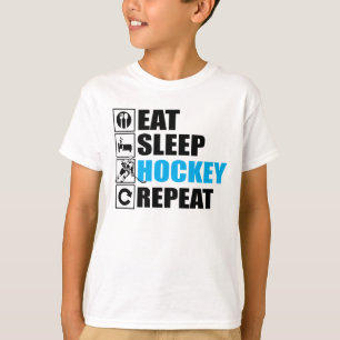 スリ食べープ·アイス·ホッケー·リピート Tシャツ