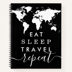 スリ食べープ – World Map Travel Journal Notebookの繰り返し ノートブック