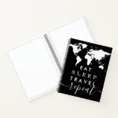スリ食べープ – World Map Travel Journal Notebookの繰り返し ノートブック (内部)