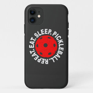 スリ食べープPickleballの繰り返しをヴィンテージPickleballとして iPhone 11 ケース