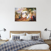 スルタナは彼女の宦官によって仕えた キャンバスプリント (インサイチュ (寝室))