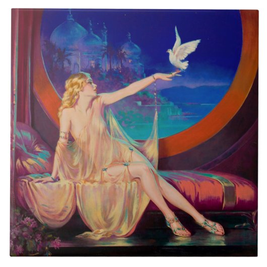 スルタナ　アラビアのスルタンの側室　1925 タイル (正面)