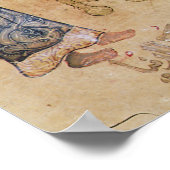 スルタンは王座に座っている ポスター (角)