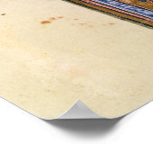 スルタンを描いた歴史イニシャル「R」 ポスター (角)