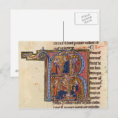 スルタンを描いた歴史イニシャル「R」 ポストカード (正面/裏面)