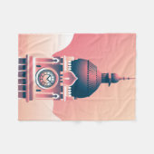 スルタンアブドゥルサマド建物 フリースブランケット (正面(横))