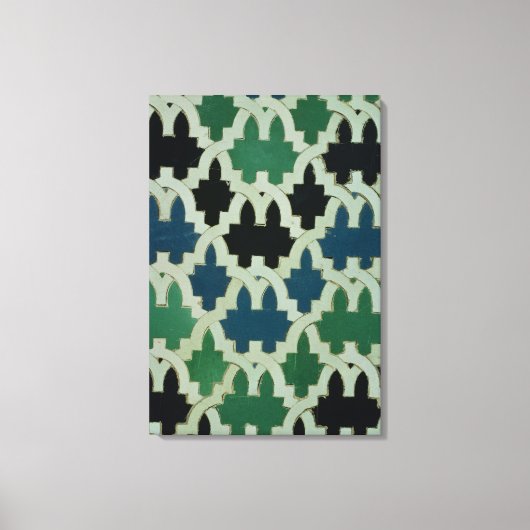 スルタン山脈の玉座から出るアズレホスの瓦 キャンバスプリント (正面)