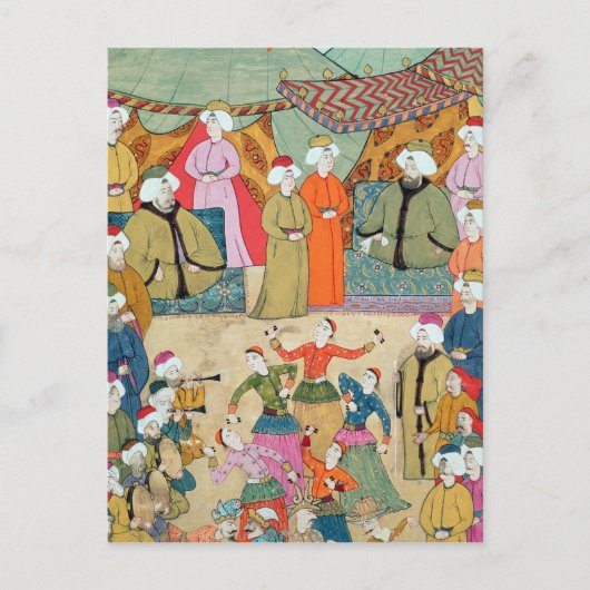 スルタン・アフメットIIIの喜びのためのダンス ポストカード (正面)