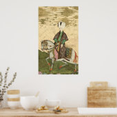 スルタン・オスマンIIの馬術ポートレート1618 ポスター (キッチン)