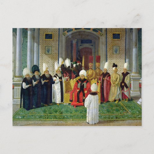 スルタン・セリムIII裁判所での披露宴 ポストカード (正面)