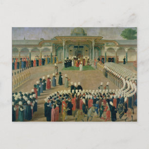 スルタン・セリムIII裁判所での披露宴 ポストカード