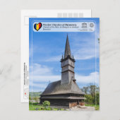 スルデティにあるユネスコ聖天使教会 ポストカード (正面/裏面)