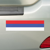 スルプスカ共和国旗 バンパーステッカー (車上)