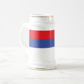 スルプスカ共和国旗 ビールジョッキ (正面左)
