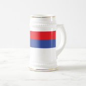スルプスカ共和国旗 ビールジョッキ (正面右)