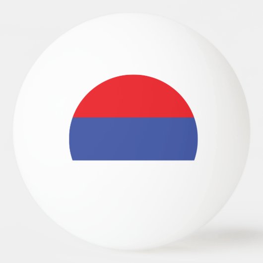 スルプスカ共和国旗 卓球ボール (正面)