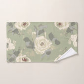 スルリーと洗練されたダークパステルバラデザイン バスタオルセット (ハンドタオル)