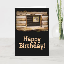 スルーアンドスルーキャビンウィンドウ誕生日 カード