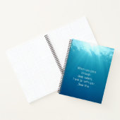 スルー・ザ・深い・ウォーターズ祈りの言葉・ジャーナル ノートブック (内部)