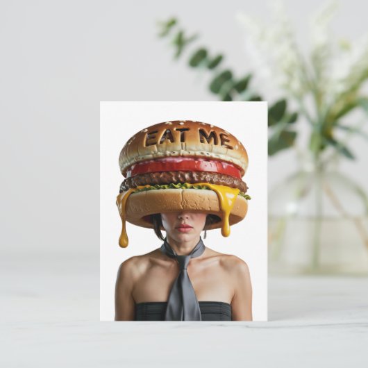 スレおもしろいアルチェスバーガー女性 ポストカード (スタンド正面)