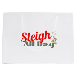 スレイオールデイホリデーおもしろい抱き枕 ラージペーパーバッグ