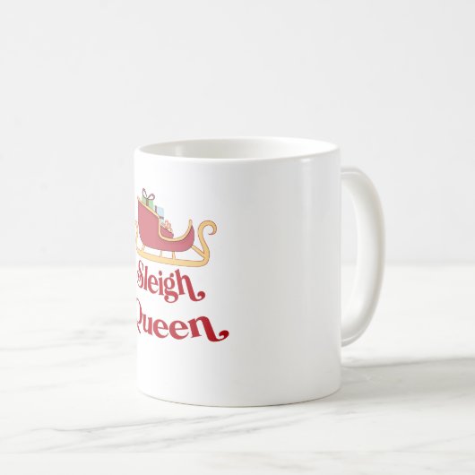 スレイクイーンクリスマスユーモアプン コーヒーマグカップ (正面右)