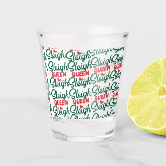 スレイクイーンズライクリスマス ショットグラス (正面)