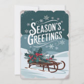 スレイクリスマスホリデーカード 招待状 (正面)