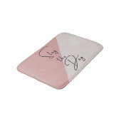 スレイザデイタイポグラフィ引用文ピンク赤面ムーヴ バスマット (アングル)