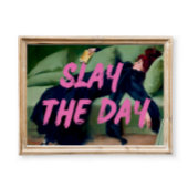 スレイザデイプリントトレンディーピンクグラフィティポスター ポスター