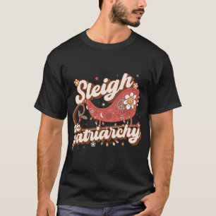 スレイジパトリアキーフェミニストフェミニズムミームレトロ Tシャツ