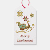 スレイスノーフレークホリデー ギフトタグ (正面)