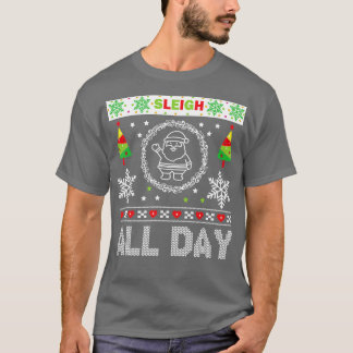 スレイハイオールデイ醜いクリスマスセーター Tシャツ