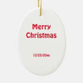 スレイベルおもしろいクリスマスオーナメント セラミックオーナメント (裏面)