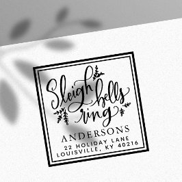 スレイベルリングや輪クリスマスアドレス セルフインキングスタンプ