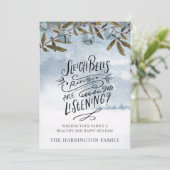 スレイベルリングや輪メリークリスマスススノーズ シーズンカード (スタンド正面)