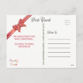 スレイベルリングや輪8ファミリーフォトコラージュ シーズンポストカード (裏面)