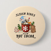 スレイライドとホットココア – スカンジナビア格言 缶バッジ (正面)