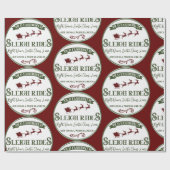 スレイライドのクリスマス ラッピングペーパー (フラット)