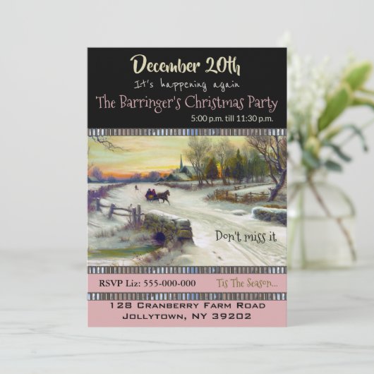 スレイライドインスノーホリデーパーティー 招待状 (スタンド正面)