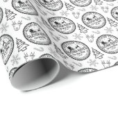 スレイライドトインデアヴィンテージスタイルパターン ラッピングペーパー (ロールコーナー)