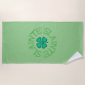 スレイントグリーンビーチタオル ビーチタオル (正面)