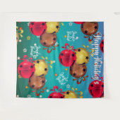 スレイ ベル クリスマス ホリデー 背景 タペストリー (正面(横))