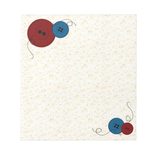 スレッドとボタン ノートパッド (正面)