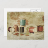 スレッドとボタン ポストカード (正面/裏面)