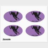 スレッドの雛 楕円形シール (シート)